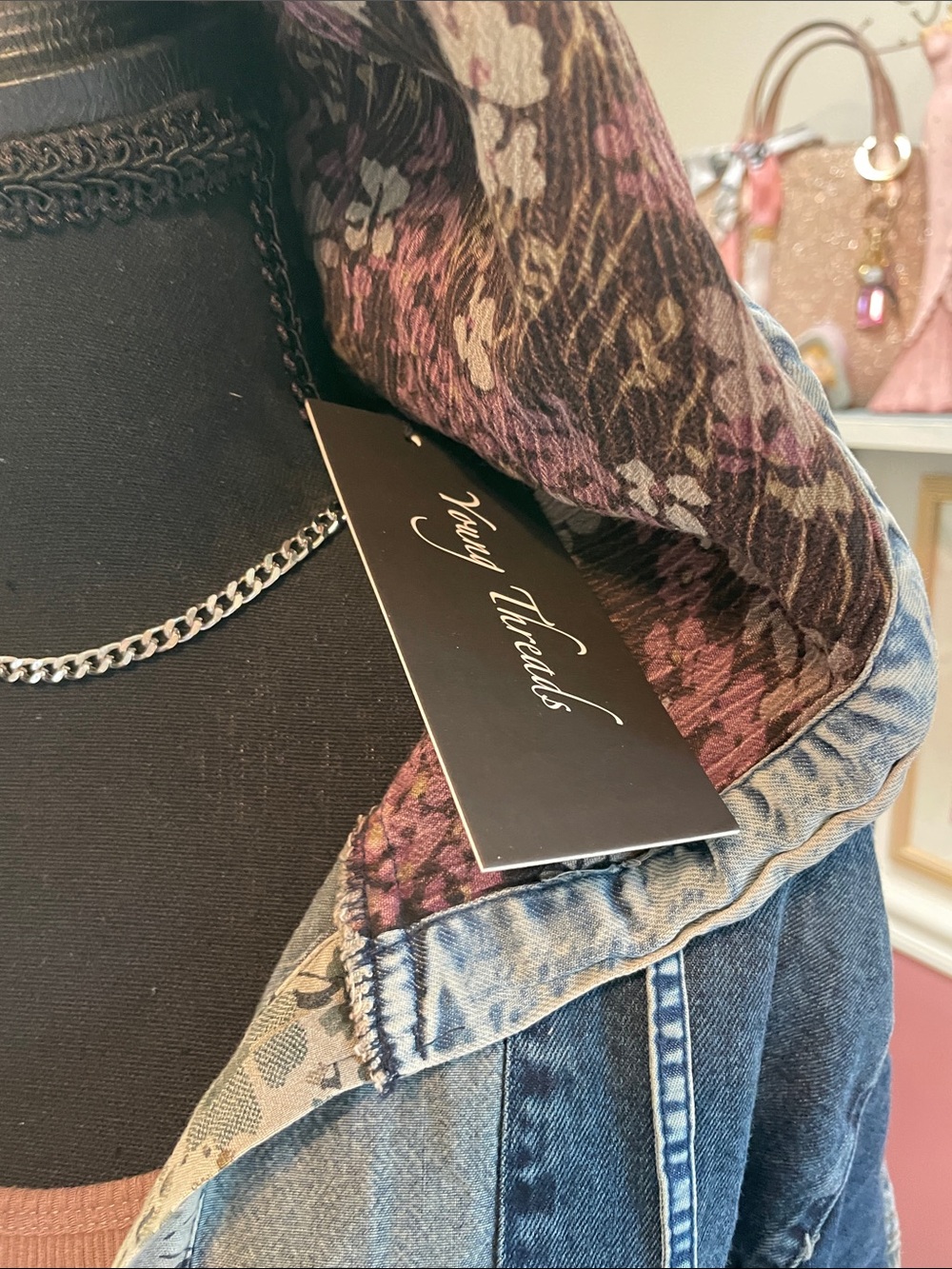 Boho Denim & Patchwork Hooded Jacket - Young Threads - Picture 2 of 16